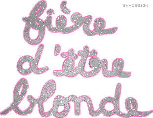fière d'etre blonde